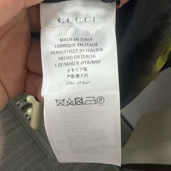 🚩steal Authentic Gucci Floral Print Dress with Cream Collar and Bow - Picture 5 of 5